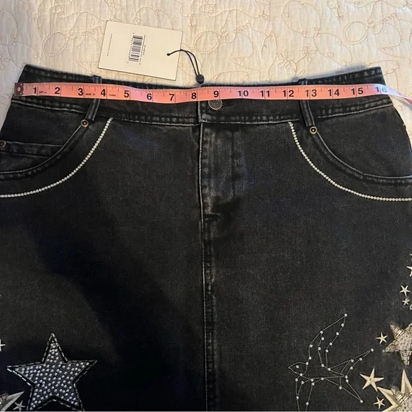 Spell Celestial Embellished Denim Skirt - Picture 9 of 15